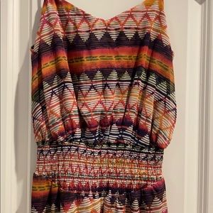 Aztec chiffon maxi
